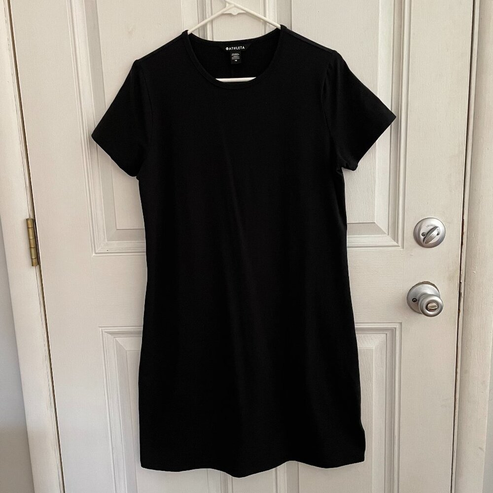 Athleta Essential tee dress, black M